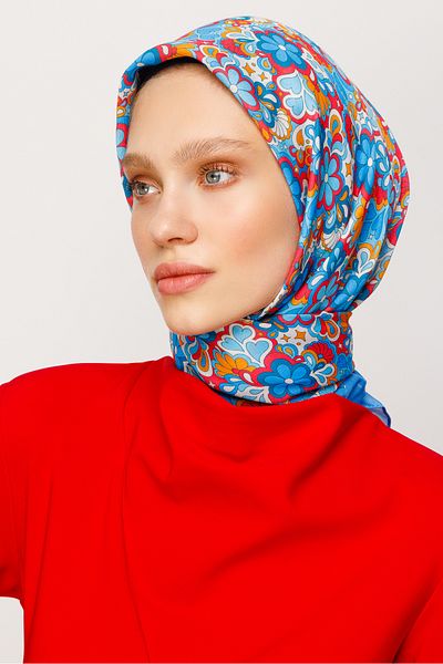 Mooncorn Ψηφιακό μαλακό κασκόλ Daisy Pattern