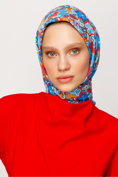 Mooncorn Ψηφιακό μαλακό κασκόλ Daisy Pattern