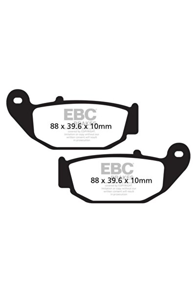 EBC FA629TT HONDA CRF250-MSX125-CB125R/SUZUKI GSXR125 CARBON ARKA FREN BALATASI