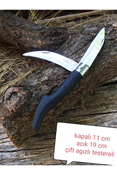 DİBA AVM tosya model Çift Ağızlı Testereli çakı Piknik Çakısı Kamp Bıçak Bıçağı Çakısı Outdoor Çakı 11 cm
