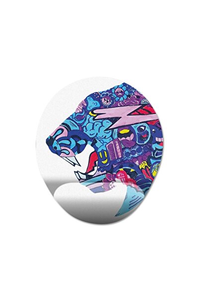 Pixxa Κύριος. Σετ μπλουζάκι και Mousepad Beast 100% Cotton Crew Neck