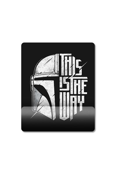 Pixxa This Is The Way - Mandalorian 100% Cotton Crew Neck T-shirt και Mousepad