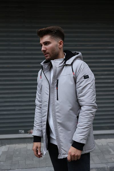 3MODA Ανδρικό γούνινο παλτό αδιάβροχο
