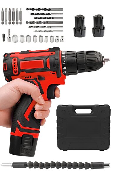 DYNAMİC MAX GERMAN 88 Vf Çift Akülü Metal Şanzıman 24 Parça Akülü Vidalama Şa...