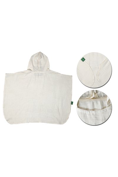 ecowoco Muslin Hooded poncho