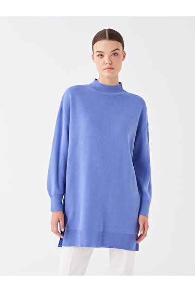 LC Waikiki LCW Modest Polovičný rolák s dlhým rukávom Oversize dámska pletená...