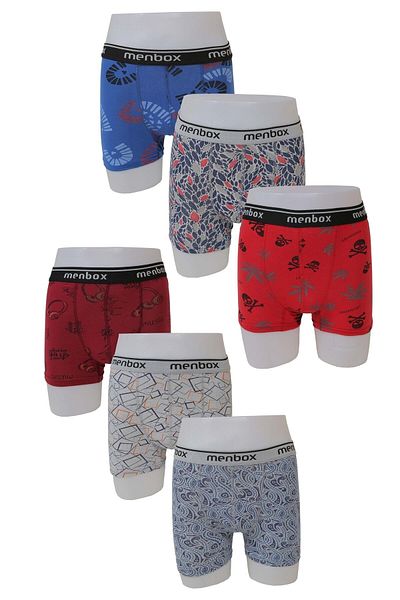 SENCE Ανδρικό Boxer 6 Pack Ανδρικό Boxer με μοτίβο Lycra