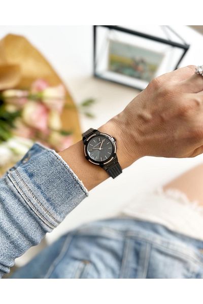 Navimarine Black Color Straw Cord Women's Wristwatch