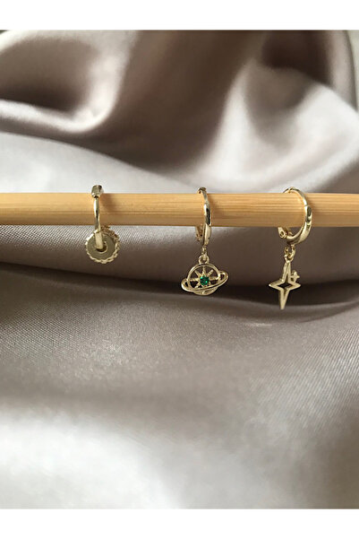 Zircon 3-Piece Earrings