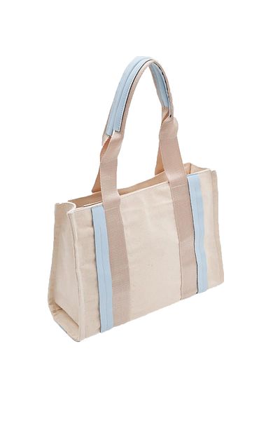bizoon Women's Canvas Handbag and Shoulder Bag with 269 Colorful Stripes