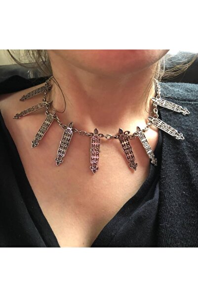 Hatko Kuyumculuk Kafkas Adige Çerkes Motifli Özel Tasarın Döküm Kolye HTK0052