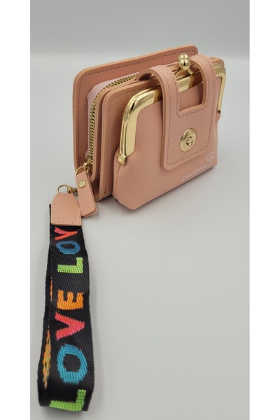 DAVİD POLO CÜZDAN محفظة نقود أنيقة متعددة الأقسام للنساء من Kırase باللون الو...