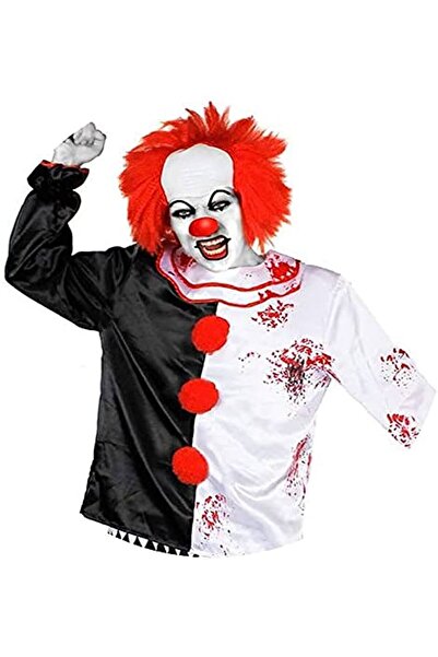 rengarenk kostüm bluză de clovn ucigaș