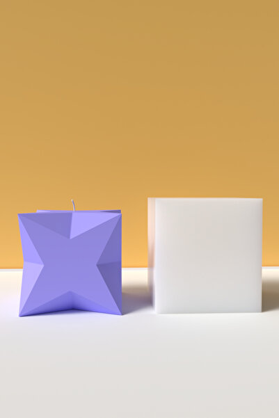 Cageartstudio Dekoratif Simetrik Mum silikon kalıp - Mum Yapım Malzemeleri