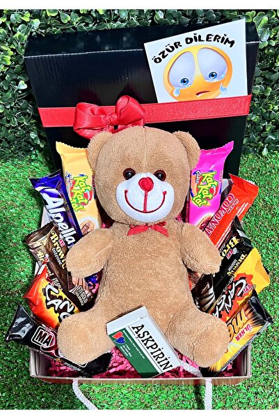 lenostra Ozur Dileme Hediyesi Kahverengi Ayıcıklı ve Atıştırmalık Dolu Romantik