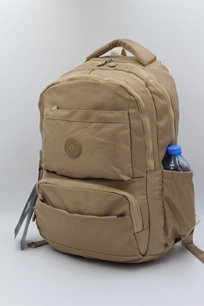 Bevitton İthal Seten Su Geçirmez Kumaş Unisex A.Vizon Sırt Çantası