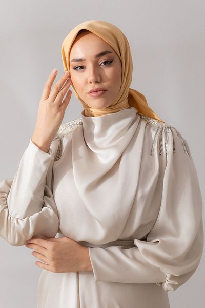 Silk Home Απλό Μαντίλι Twill - Χρυσό