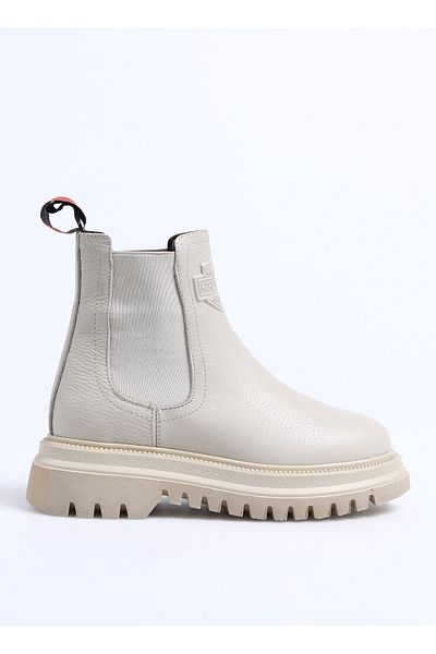Harley Davidson Leather Beige Women's Boots MOURIR