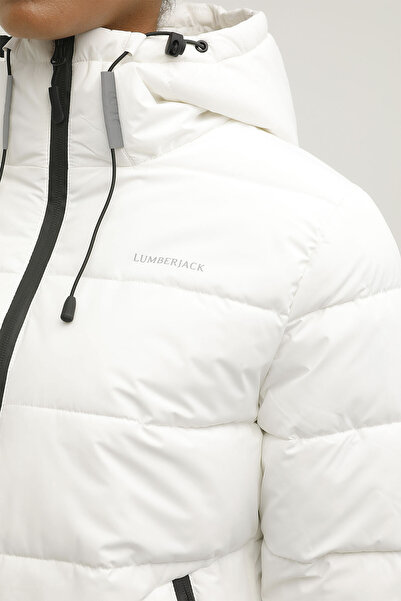 lumberjack W-SN31 APRESKI COAT 2PR White Women's Short Coat