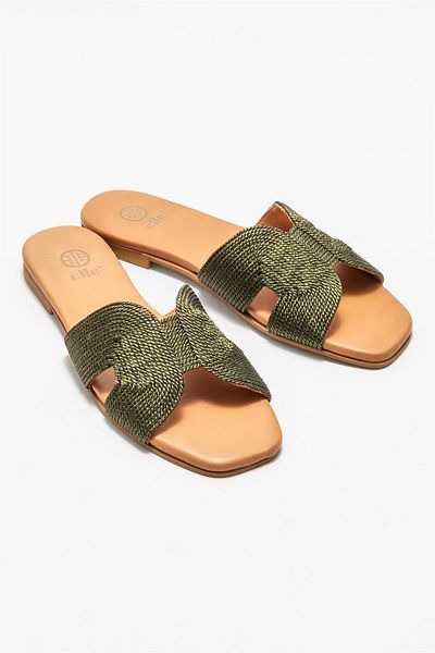 Elle Shoes Green Women's Slippers