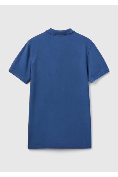 United Colors of Benetton Ανδρικό τζιν μπλουζάκι πόλο - κανονική εφαρμογή, κοντό μανίκι