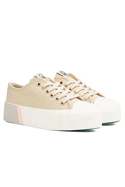 Benetton ® | BN-30941 - Bej - Kadın Spor Ayakkabı