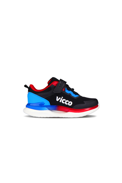 Vicco Yancy Unisex Çocuk Kaliteli Spor Ayakkabı - Siyah/Saks Mavi