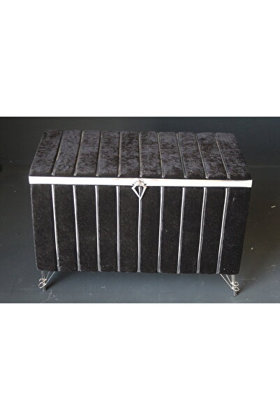 HUZUR ÇEYİZ Metalli Dilimli Tekli Büyük Boy Çeyiz Sandığı