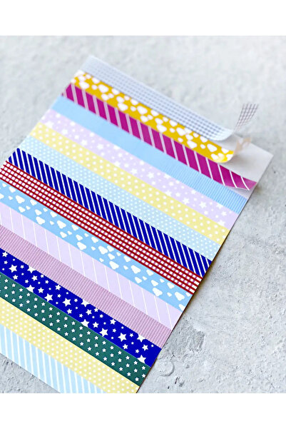 Bikutumutluluk RENGARENK STRIPES LABEL STICKER SET