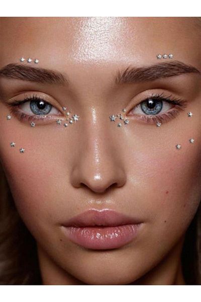 Planet Butik Mini Star Figure Face and Body Sticker