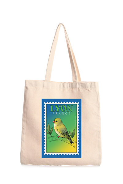 Generic Brand Lyon Printed Canvas Bag