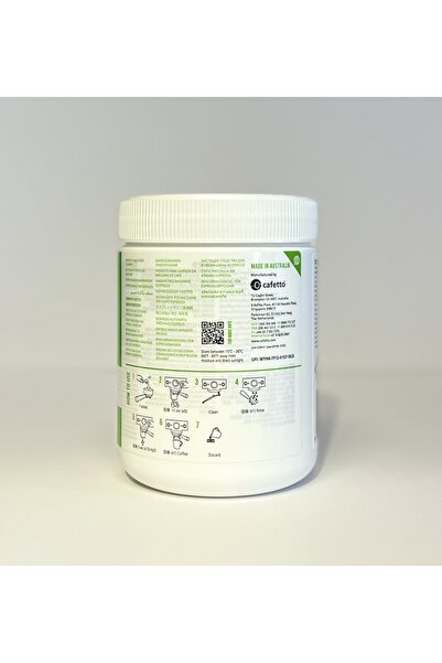 Cafetto EVO ORGANİK GELENEKSEL ESPRESSO KAHVE MAKİNESİ TEMİZLEYİCİSİ TOZ TEMİZLEME 1000 GR - E29120