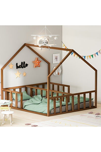 GİVAYO WOOD'S DAİSY MONTESSORİ YATAK CEVİZ 80*180