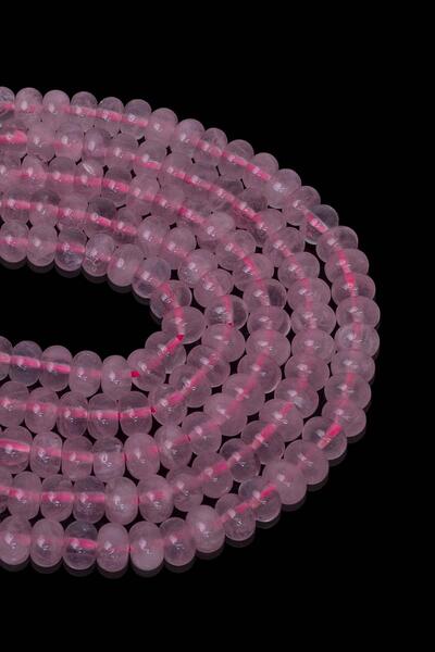 Dünya Doğal Taş 8X5 MM Piatra de cuarț roz