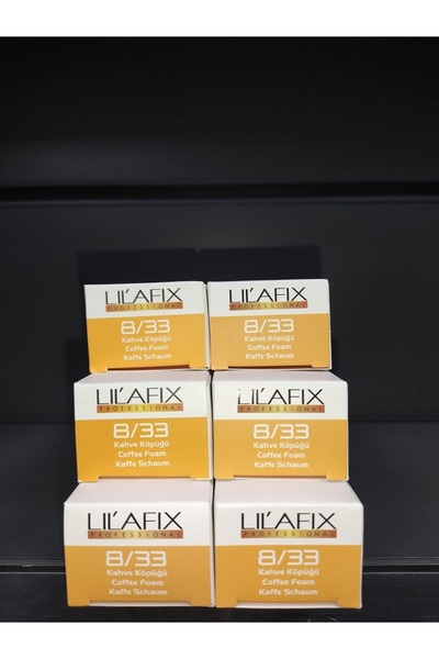 Lilafix Kahve Köpüğü Saç Boyası 8.33 -60 ml x 6adet..BİGÜZELLİK1608004