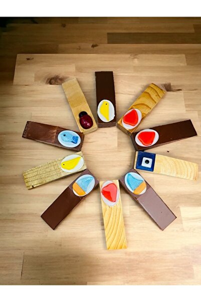 RENK YAPI RÜYASI Opritor de ușă din lemn Opritor de ușă din lemn colorat