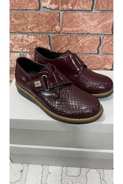 HAYTA Children's Shoes 21no-40no DARK CLARET red TKL