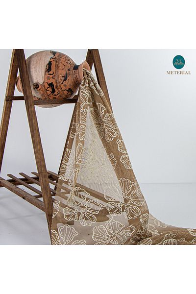 METERİAL BROWN DANTEL