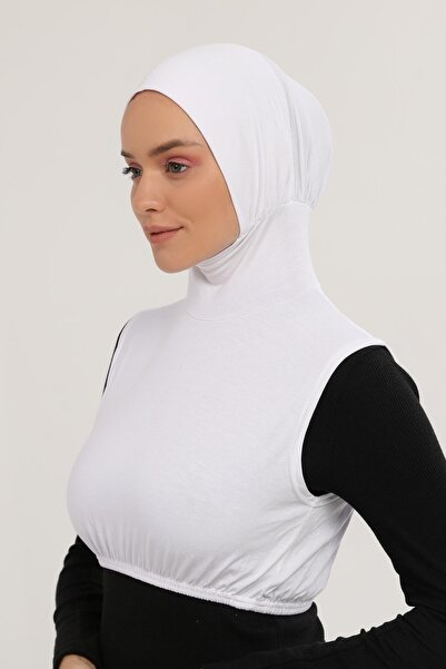 Altobeh Μηδενικό μανίκι γιακάς με μπονέ μισό σώμα λευκό