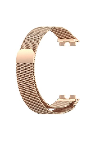 Microsonic Huawei Band 8 Milanese Loop Kordon Rose Gold