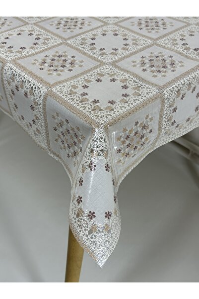 Capensis مفرش طاولة مصنوع من القماش الزيتي الفاخر سهل التنظيف من مادة PVC، وي...