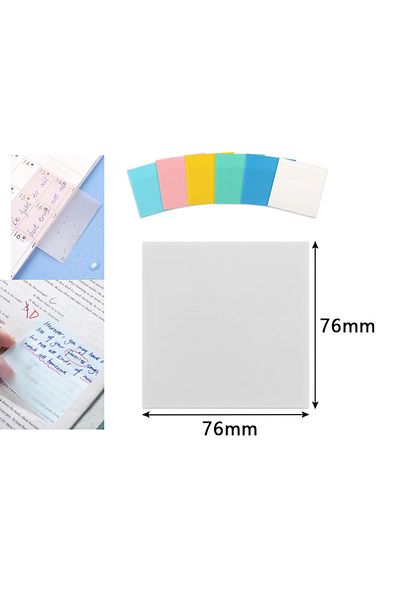 Limmy Transparent posit adhesive note paper pos it - White