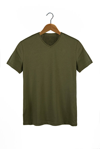 Terapi Men Ανδρικό μπλουζάκι Basic Slim Fit με λαιμόκοψη V και κοντό μανίκι, ...