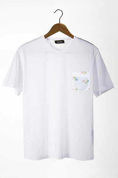 Terapi Men Tricou oversize alb cu buzunar unisex