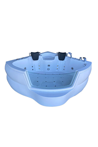 KUNTBAY JAKUZİ 160 x 160 H 65 Köşe Oval Camlı Jakuzi