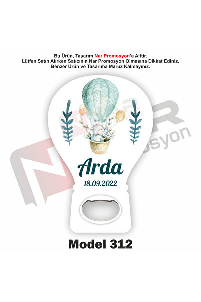 Nar Promosyon 50 Adet Açacak Magnet Hediyelik - Sünnet, Nişan, Söz, Düğün Hed...