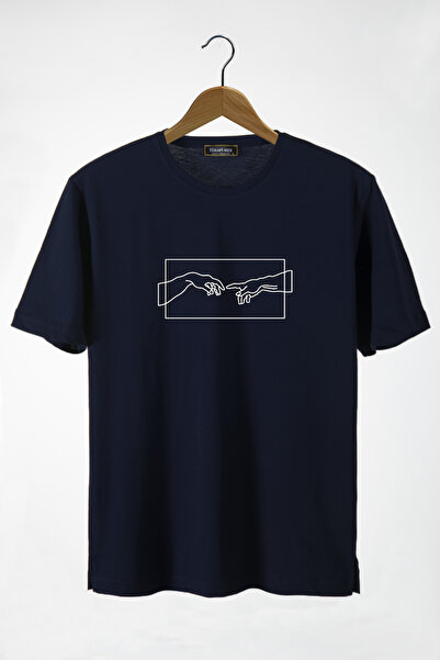Terapi Men Unisex Navy Blue μπλουζάκι με στάμπα στο μπροστινό μέρος, με στάμπ...