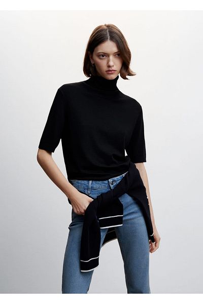 MANGO Woman Turtleneck Knitwear Sweater