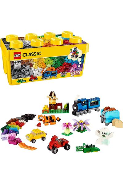 LEGO Medium Size Creative Building Box - 10696 Model, Children's Creative Toy Kit (484 P)