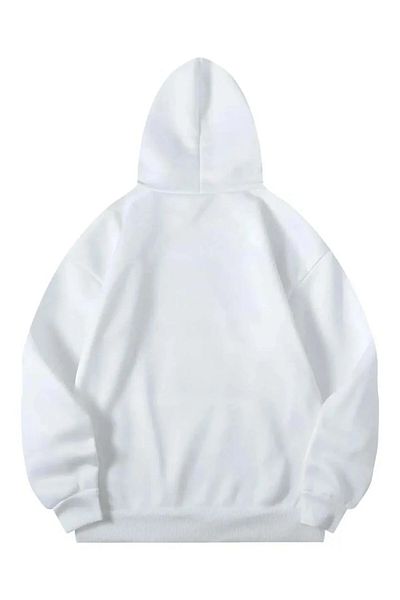 AMMA Unisex Λευκό Καλιφόρνια Φούτερ με κουκούλα με κουκούλα